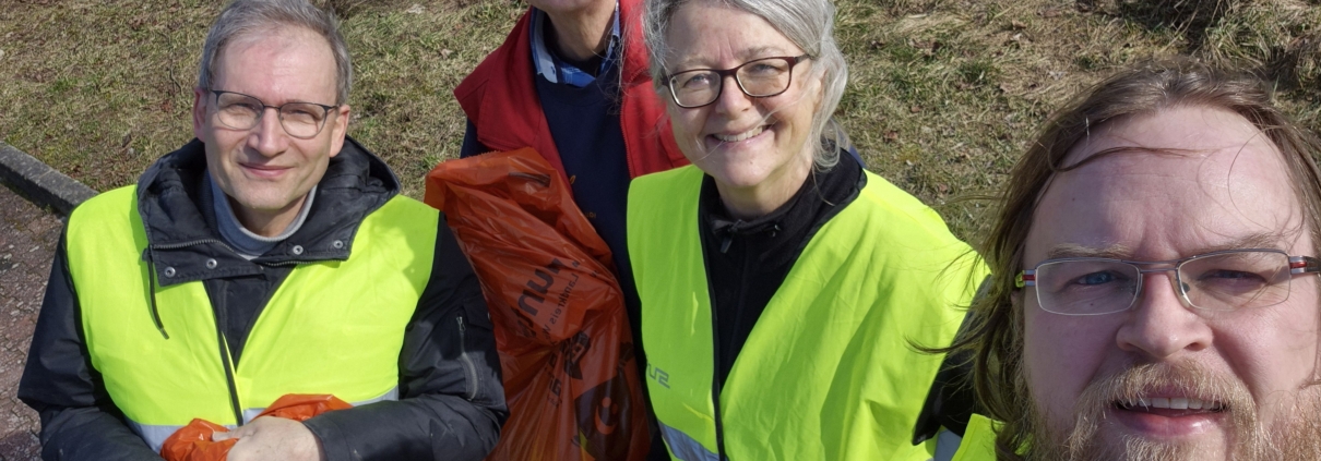 Mit Engagement und guter Laune beim Frühjahrsputz